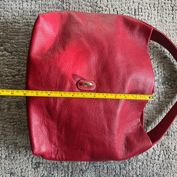 Dooney & Bourke Pebble Grain Logo Lock Women's Shoulder Bag Without Pouch-Red - Picture 9 of 12